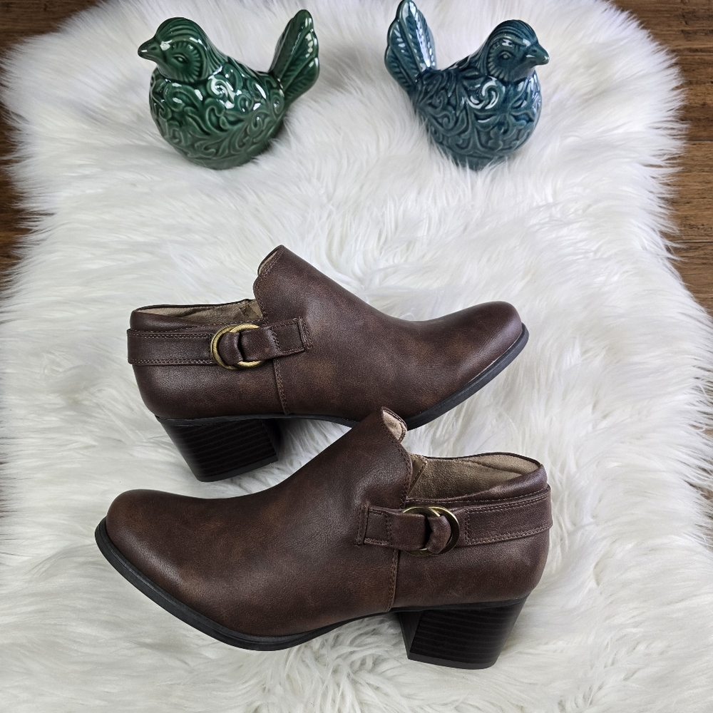 Soul Naturalizer Brown Wedge Bootie Boot Shoe 10